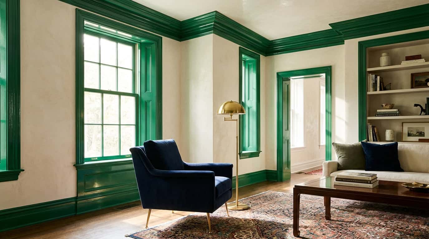 Interior Trim Color Trends Every Brownsville Homeowner Should Know Saturated Jewel Tones For Dramatic Architectural Accents
