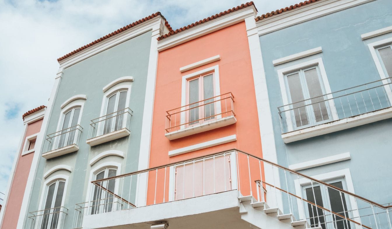 What Is the Best Exterior House Paint? the-facades-of-the-pastel-colored-buildings